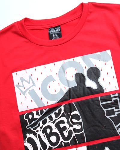 Quad Seven Boys' Jogger Set - 2 Piece Performance T-Shirt and Active Tech Tricot Pants (4-18)3