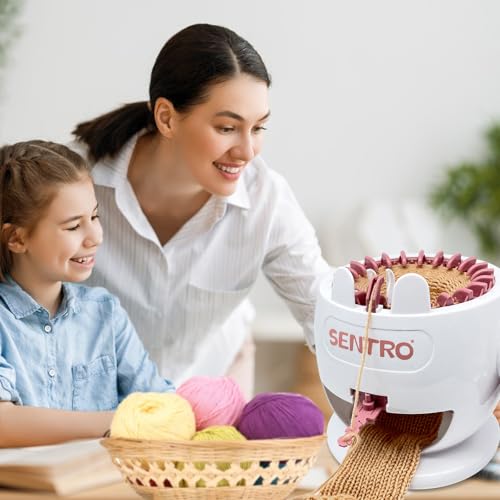Image of SENTRO Knitting Machine 22 Needles,Smart Circular Crochet Machine