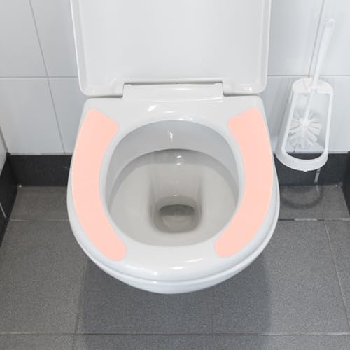 Homoyoyo 8paare Toilettensitzauflage Teiliges Wiederverwendbare Und Waschbare Kissen Für Toilettensitze Rutschfeste Farbige Pads Für Komfortable Und Warme Nutzung Im Winter