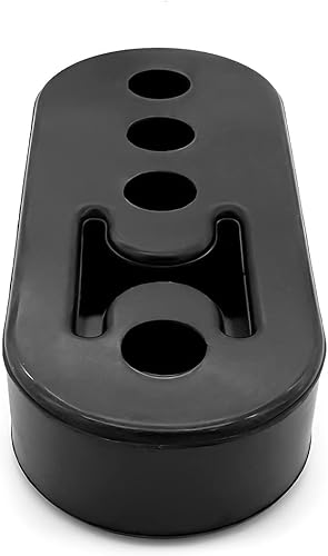 Miniatura 5 de Percha de goma de escape, 2 soportes aislantes con 4 agujeros, soporte de amortiguador de silenciador ajustable, accesorios automotrices universales