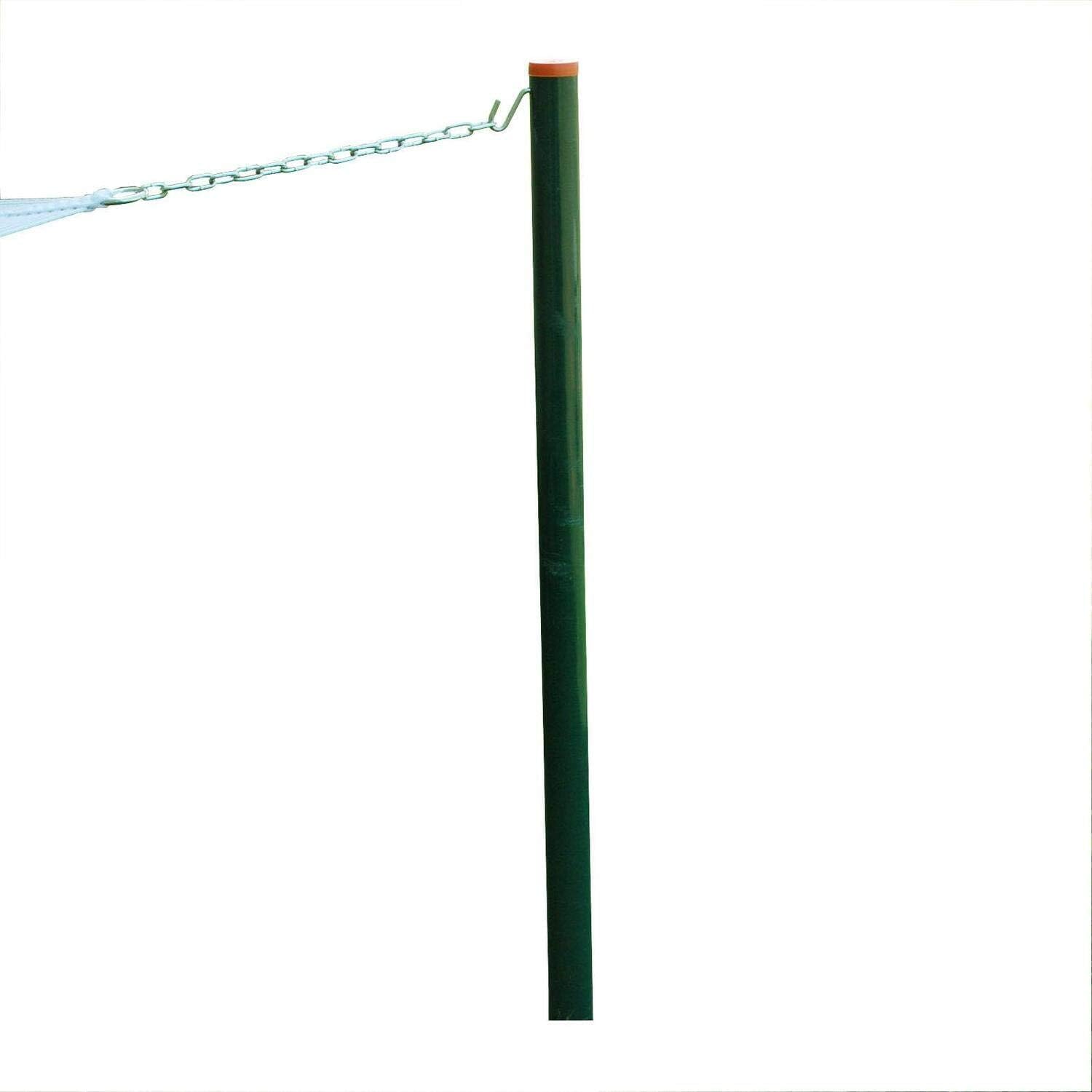 The Hamptons Collection Removable In Ground Green Steel Hammock Post/Pole