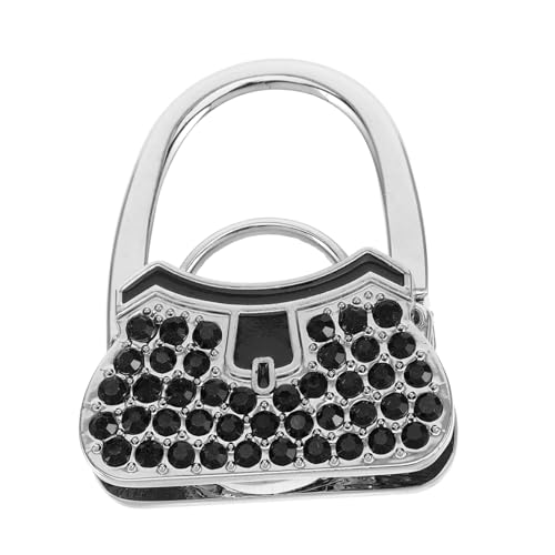 BESPORTBLE Compact Handbag Hook with Rhinestone Design Stylish Purse Hanger for Tables for Everyday Use Portable Bag Holder for Events Chic Accessory for Women