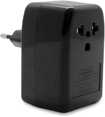 Conversor de Voltagem Flex Plus, Bivolt 110V/220V, 50W, Compacto para Viagens