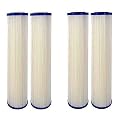CFS – 4 Pack Pleated 0.35 Sub-micron Post-Filter Cartridges for Whole House Water Filter Systems – Removes Bad Taste and Odor – White