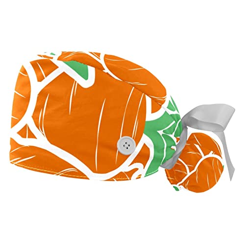 Chapeaux de travail légumes contre la chaleur casquettes bouffantes motif carotte