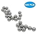 Bivethoi 100 Pack Carbon Steel Bearing Balls, 9mm Precision Steel Balls Polished Bearing Balls for Industrial Equipment/DIY Enthusiasts