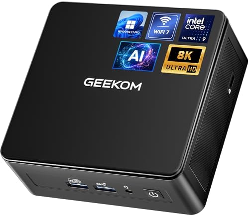 GEEKOM IT15 AI Mini PC, Intel Ultra 9 285H(99 Tops), 32GB DDR5, 1...
