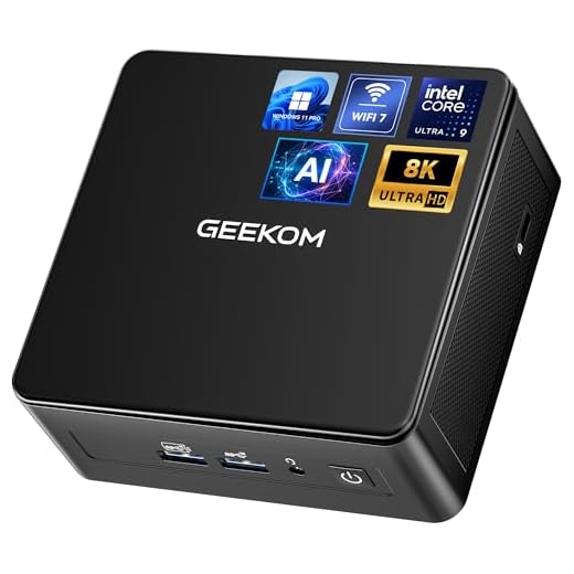 GEEKOM IT15, The Most Powerful AI Mini PC with Intel Ultra 9 285H(15th Gen) 99 Tops | 32GB DDR5, 1TB SSD | Arc 140T GPU | WiFi 7, 8K Quad Display, Win11 Pro, Video Editing, Coding, and Multitasking