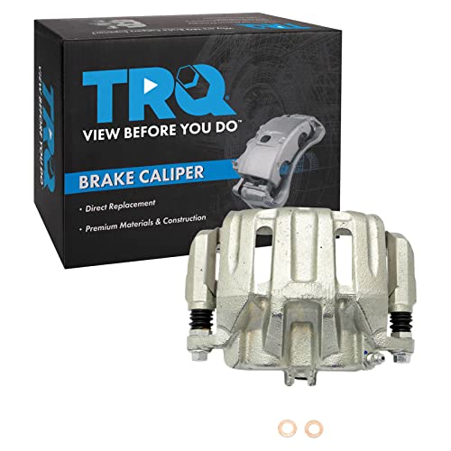 Image of TRQ Front Right Brake Caliper w /Bracket Passenger Side | For 2007-2012 Acura RDX 2010-2011 Honda Accord Crosstour 2007-2016 CR-V 2005-2010 Odyssey