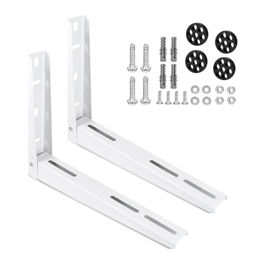 CPROSP 2pcs Wandkonsole Klimaanlage Universal 450×365mm Wandhalterung Klimaanlage Außengerät bis 150 kg Tragkraft Verzinkter Stahl Wandkonsole für Split Klimagerät & Wärmepumpen