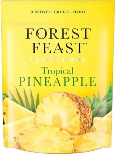 Healthy Snacks & Mixes Bundle – Dried Pineapple, Mango, Pears, Chocolate Nut Mixes, Salt & Vinegar Nuts, Granola & Toppers – No Added Sugar, High Fibre (Forest F Dried Pineapple 550g)