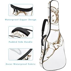 Housse pour guitare acoustique – Motif artistique – Épaisseur : 1 cm – Étanche – 101,6 cm – 106,1 cm, Multicolore 10… - Les Beatles, Paul McCartney, John Lennon, RIngo Starr, George Harrison Housse pour guitare acoustique - Motif artistique - Épaisseur : 1 cm - Étanche - 101,6 cm - 106,1 cm, Multicolore 10… – Image 4