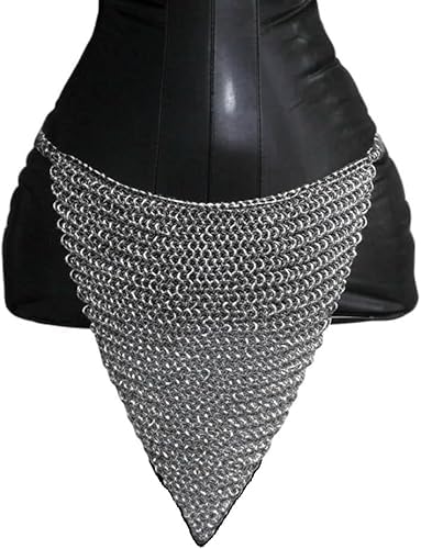 Jupe en cotte de mailles en aluminium pour un costume de festival sans chaleur