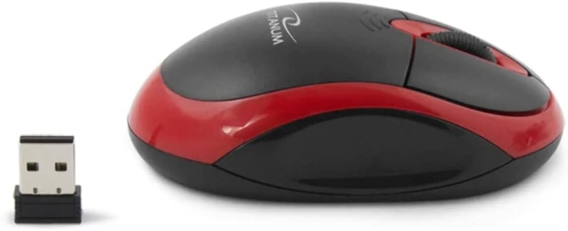 Side view of Esperanza Titanum TM116R Wireless Optical Mouse