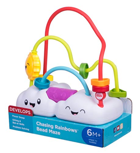 Fisher-Price FYL50 - Wölkchen Motorikschleife, Babyspielzeug und Motorikspielzeug ab 6 Monaten, Mehrfarbig