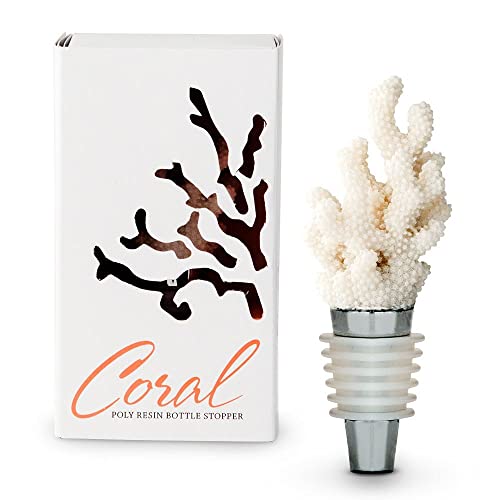 Weddingstar White Coral Wine Bottle Stopper Favor Gift Boxed