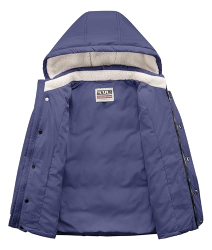 WULFUL Kids Boy's Winter Coat Detachable Hat Puffer Windbreaker Warm Cotton Jacket Parka Down Outdoor Coats2