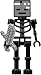 Lego Minecraft Wither Skeleton Minifigure with Sword
