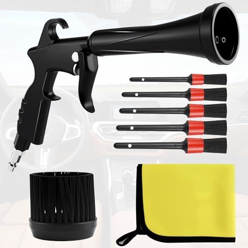 HANDY Tornado Air Cleaning Gun with Rubber Guard and Brass Adjustable Air Flow Nozzle Air Gun for Compressor Pneumatic Tool for Dust Cleaning Car Detailing by HANDY - Image 8