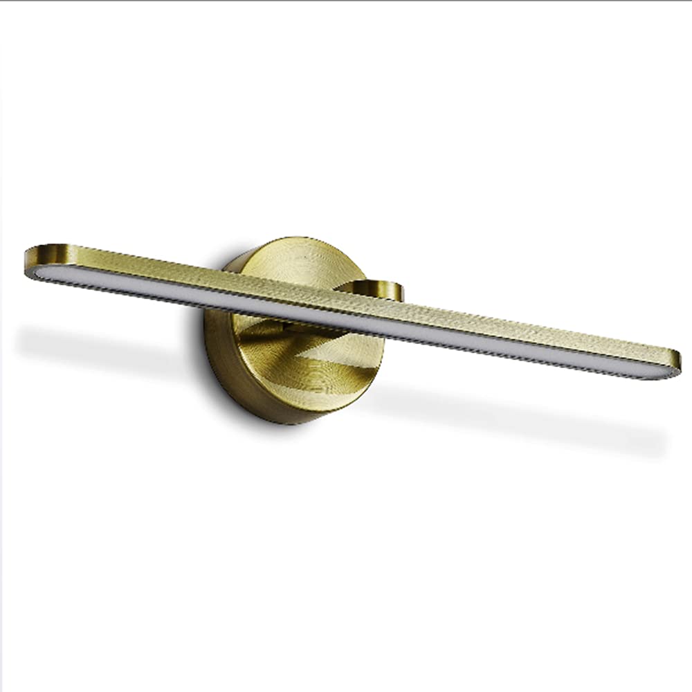 Grüne-Bronze Spiegelleuchte LED 14W Neutrales Licht 4500K Spiegellampe Bad-Beleuchtung Flimmerfrei Wandlampe Aluminium & Acryl für Leselicht Badezimmer Küche Kabinett Wandbild Bilderlampe