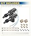 UBOG 2PCS Door Lock Actuator,Car Accessories Door Actuator,Power Door Lock Kit，Power Door Lock Actuator,Power Door Lock Conversion Kit,Universal Door Lock Actuator,Suitable for Most 12V Vehicles