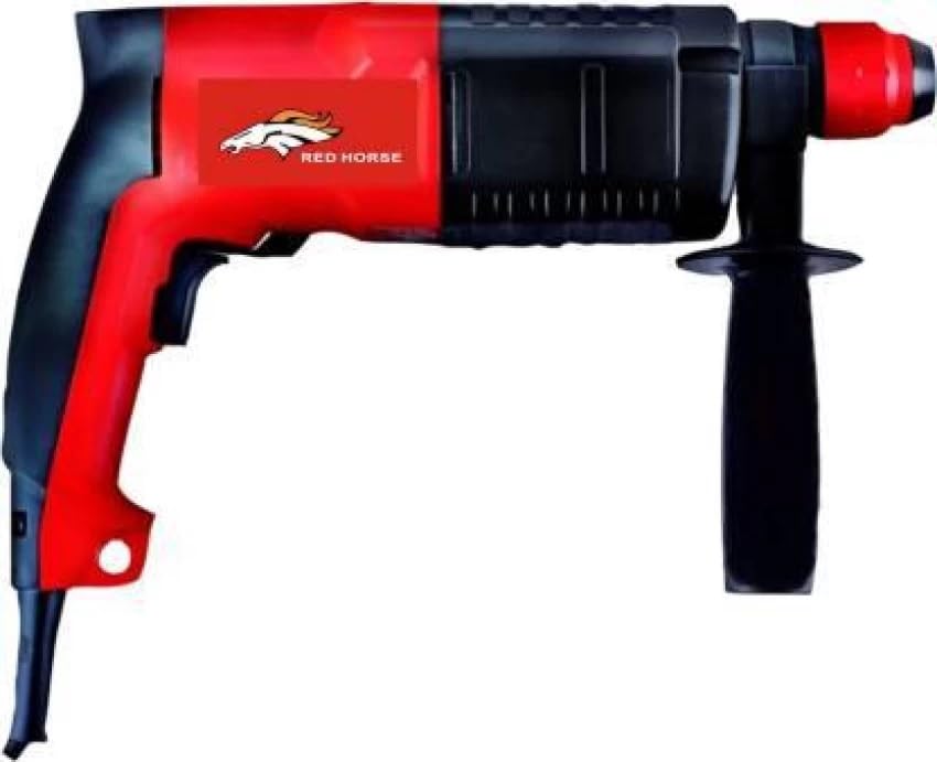 Image of RED HORSE 20 MM ROTARY HAMMER DRILL MACHINE RH-333 Model F /R Function HEAVY DUTY -1500 watt with 3 bits