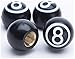 Custom Accessories 16115 Black 8-Ball Style Valve Cap