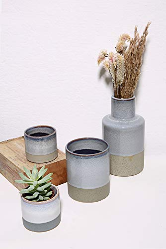 Cachepôt Lylac em Cerâmica, Casa Libre, Cinza