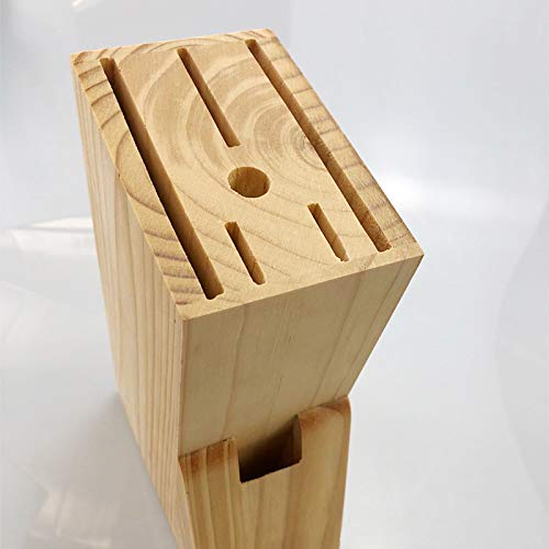 Hooshion Wooden Knife Block Countertop Knife Holder Knife Organizer With Scissors-Slot For Kitchen #TOP7