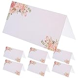 Cartes de nom de table - carte de visite en papier pour table, cartes de table pour noms, marque-places de table de mariage, cartes de table, cartes de numéro de table, cartes de table pliables, cartes de nom pour table, cartes de table, affichent bien les informations pour guider vos invités, apportent plus de commodités pour votre fête de mariage.