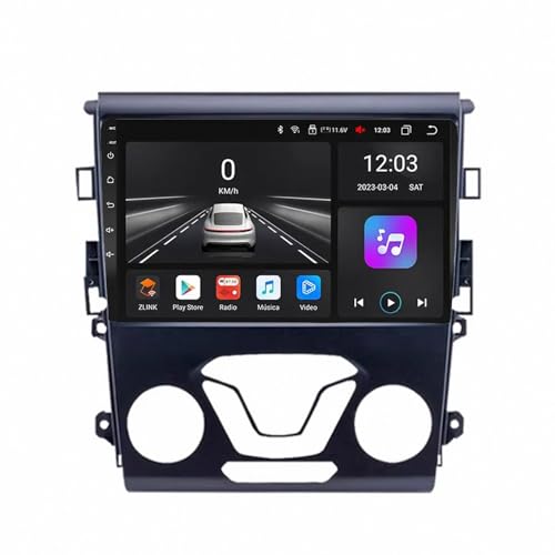 Navegador GPS para Ford Fusion Mondeo 5 con mapas offline y pantalla de 4 núcleos