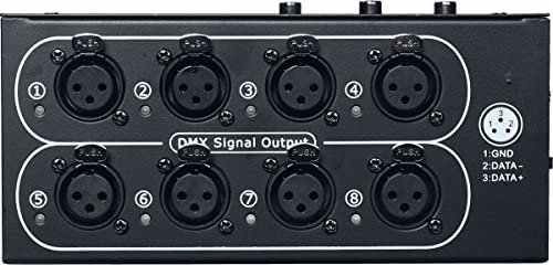 Distributeur DMX 8 canaux Algam Lighting SPLITDD8 répartiteur signal éclairage