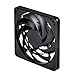 SilverStone Technology SST-FN124 120mm Fan with Slim 15mm Design with 3-Pins in Black FN124