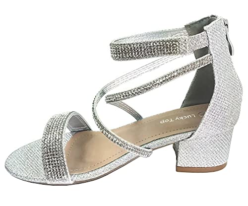 Lucky Top Girls Dress Sandal Low Heel Ankle Strap2