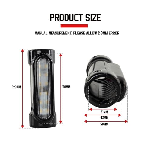 Feu arrière moto stroboscopique 12LED 12V pour une signalisation claire - 5