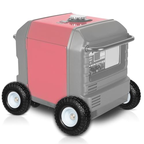 All Terrain Wheel Kit Fits for Honda EU3000is Generator, Heavy-Duty Solid Never-Flat Tires, Replaces...
