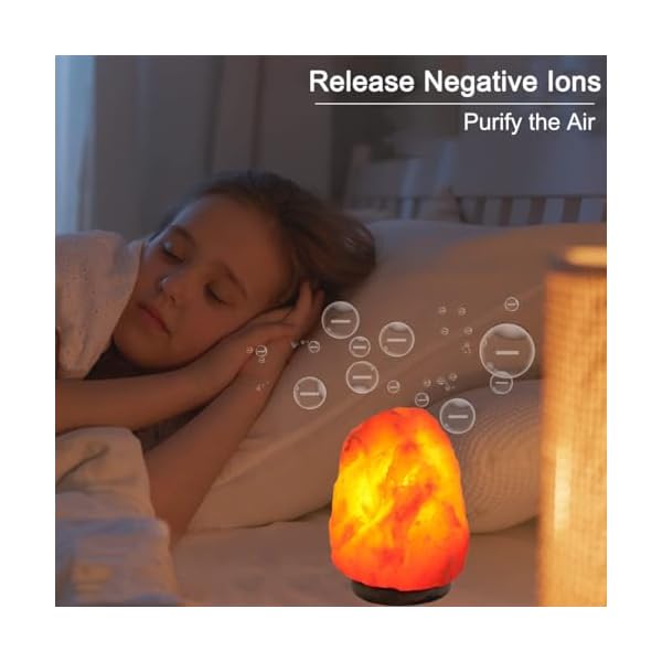 Fanhao himalayan salt lamp with 8 colors changing 100 natural crystal salt light glow hand crafted night light for lighting decoration and gift  urban country home decor
