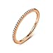 Produktbild WZYMNJZ Titan Stahl Ringe Für Frauen Rose Vergoldet Kristall Ring Für Weibliche Hochzeit Ringe Für Damen Zubehör Fingerring