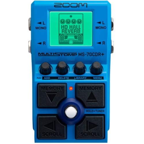 ZOOM MS-70CDR Plus 空間系マルチストンプ 149エフェクト搭載 ギター/ベース/シンセ対応 国内正規品 3年保証の画像