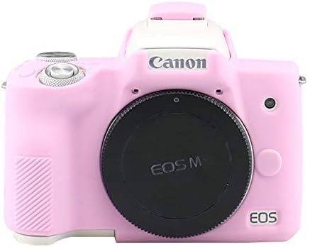 Easy Hood Case for Canon EOS M50 and M50 II Digital Camera, Anti-Scratch Soft Silicone Housing Protective Cover Protector Skin (Pink)