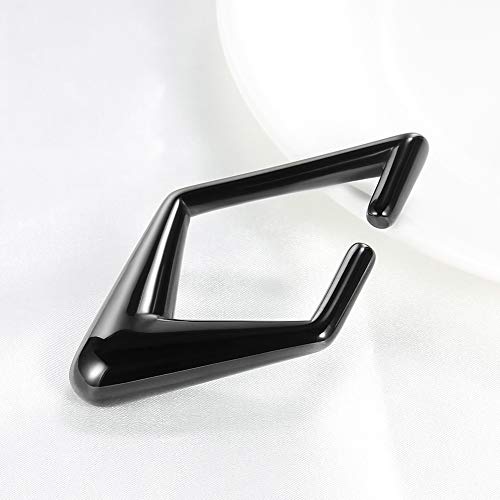 Kubooz Ear Weight Black Plugs And Tunnels Piercing Gauges Earrings Hanger 2G Heavy Stretchers 1 Pair Gift Jewelry #TOP3