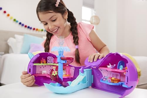 Polly Pocket Conjunto de Brinquedo Barco Narval Baía Mágica