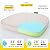 SUNROX Gel Memory Foam Chair Cushions, FadeShield Water-, Stain-Resistant Durable Reversible Seat Cushion Pads with Ties for Indoor/Outdoor Kitchen Dining Office, 17"x16", Set of 4, Cream