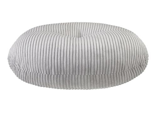 XDREAM Bodenkissen aus Kord Ø 105 cm | Yogakissen, Meditationskissen, Sitzkissen, Sitzpouf mit hochwertigem Kordbezug | Oeko TEX Zertifiziert | Höhe 25 cm