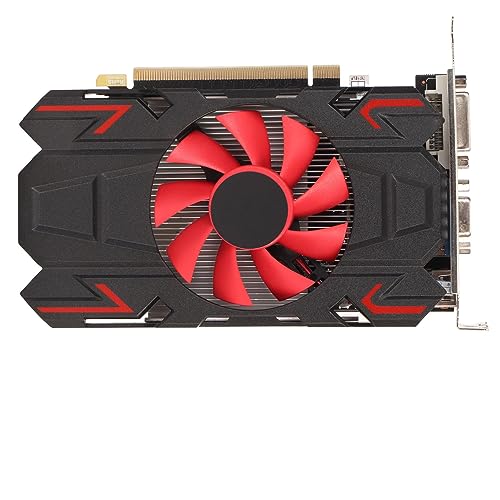 Tarjeta Gráfica para Juegos, HD7670 4GB DDR5 128bit 650MHz 1800MH HDMI DVI VGA PCI Express 2.0 Ranura 16X, Tarjeta Gráfica para Computadora con un Ventilador (HD7670 4GB DDR5)