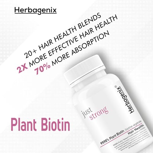 Image of Biotin Tablets For Hair Growth With Natural Vitamins and Plant Extracts - Hair Supplement For Women and Men To Support Regrowth And Control Hairfall (2, 120)