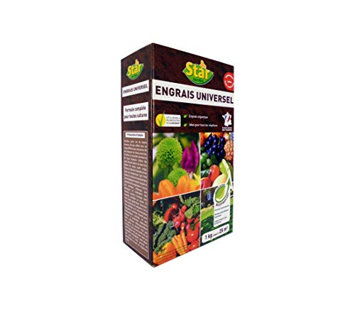 Engrais universel 7-7-7 STAR JARDIN 1kg UO1 pour nutrition complète du potager
