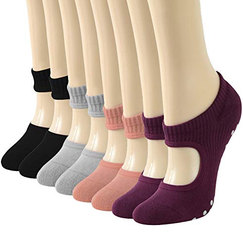 Non Slip Yoga Socks for Women, Safely Exercise Girls Anti-Skid Gmark Pilates Ballet