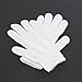 FMP Brands 12 Pairs Knitted White Cotton Gloves, Safety Work Gloves for Men Women, Bulk Cloth Gloves, Elastic Glove Liners, BBQ Protection for Construction Industrial Warehouse Gardening
