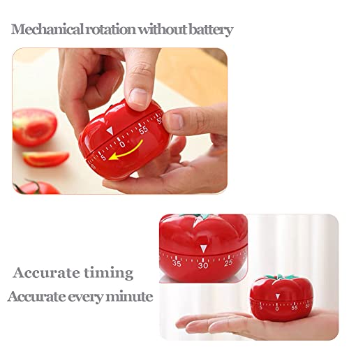 Kitchen Craft Mechanical Wind Up 60 Minutes Timer 360 Degree Rotating Tomato Shape Kitchen Cooking Timer #TOP2